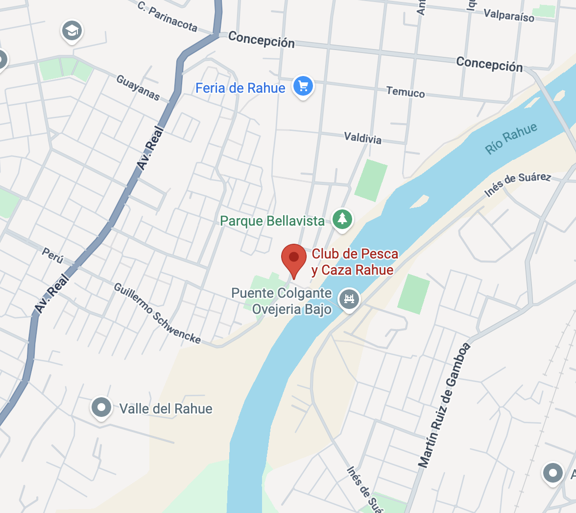 Mapa ubicación Club de Tiro Rahue